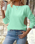 Maisie | Openwork Sleeve Sweater