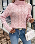 Celeste | Cozy Cable-Knit Turtleneck Sweater