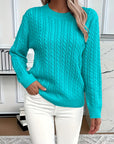 Faye | Cable-Knit Round Neck Sweater
