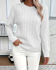 Faye | Cable-Knit Round Neck Sweater