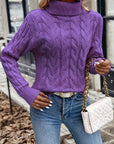 Celeste | Cozy Cable-Knit Turtleneck Sweater