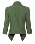 Penelope | Open-Front Draped Blazer