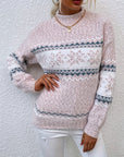 Tamsin | Cozy Snowflake Mock-Neck Sweater