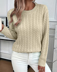 Faye | Cable-Knit Round Neck Sweater