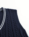 Gideon | Cable-Knit V-Neck Sweater Vest