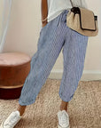 Marley | Striped Wide-Leg Casual Pants