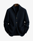 Elliot | Tailored Button-Front Knit Cardigan