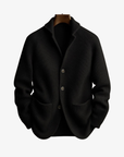 Elliot | Tailored Button-Front Knit Cardigan