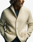 Elliot | Tailored Button-Front Knit Cardigan