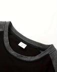 Trevor | Two-Tone Raglan Long-Sleeve Top