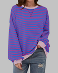 Margaret | Casual Long Sleeve Striped Sweatshirt