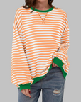 Margaret | Casual Long Sleeve Striped Sweatshirt