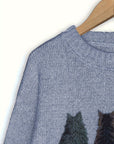 Tamara | Cozy Cat-Print Sweater