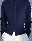 Margot | High-Neck Button Cardigan