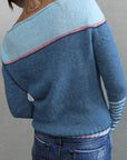 Francesca | Color-Block Boat Neck Sweater
