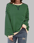Margaret | Casual Long Sleeve Striped Sweatshirt