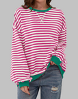 Margaret | Casual Long Sleeve Striped Sweatshirt