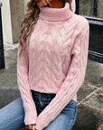 Celeste | Cozy Cable-Knit Turtleneck Sweater