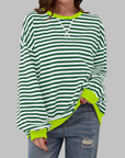 Margaret | Casual Long Sleeve Striped Sweatshirt