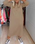 Casual round neck dress