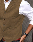 Byron | Refined Herringbone Waistcoat