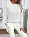 Faye | Cable-Knit Round Neck Sweater
