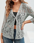 Cassandra | Floral Openwork Cardigan