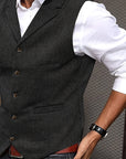 Byron | Refined Herringbone Waistcoat