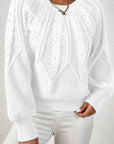 Cassidy | Cable-Knit Round-Neck Sweater