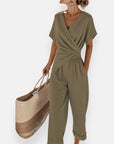Madison | Draped Bow Detail Jumpsuit