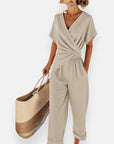 Madison | Draped Bow Detail Jumpsuit