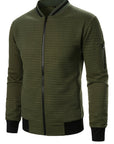 Raymond | Textured Zip-Up Bomber Jacket