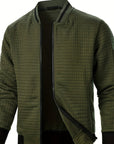 Raymond | Textured Zip-Up Bomber Jacket