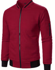 Raymond | Textured Zip-Up Bomber Jacket