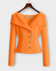 Warm Textured Knit Jacket for Women