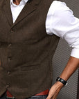 Byron | Refined Herringbone Waistcoat
