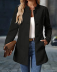 Juliette | Elegant Stand-Collar Button Coat