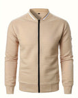 Raymond | Textured Zip-Up Bomber Jacket