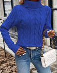 Celeste | Cozy Cable-Knit Turtleneck Sweater