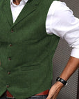 Byron | Refined Herringbone Waistcoat