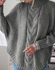 Corinne | Cozy High-Neck Cable-Knit Sweater