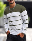 Henry | Striped Crew Neck Sweater