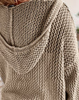 Delaney | Relaxed Open-Knit Hooded Sweater
