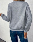 Nadine | Asymmetrical Button-Neck Sweater