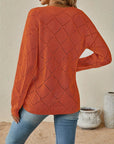 Camryn | Openwork V-Neck Sweater