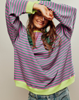 Paula | Striped Round-Neck Pullover