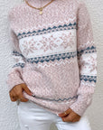 Tamsin | Cozy Snowflake Mock-Neck Sweater