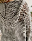 Delaney | Relaxed Open-Knit Hooded Sweater