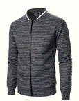 Raymond | Textured Zip-Up Bomber Jacket