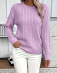 Faye | Cable-Knit Round Neck Sweater